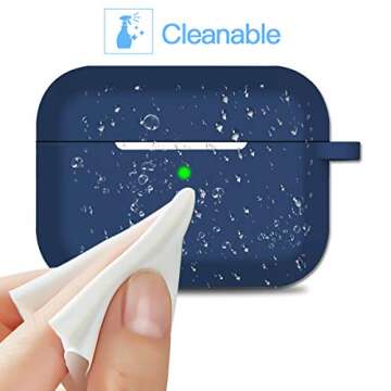 Doboli Airpods Pro Case - Protective Silicone Cover with Keychain