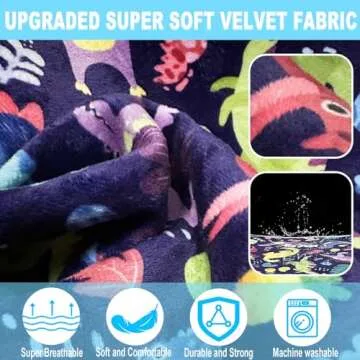 Airplane Seat Extender for Kids, Miuudby Toddler Airplane Bed with Side Pocket for Baby Plane Travel Essentials, Infant Portable Airplane Bed Foot Rest for Flights - Toddler Airplane Travel Essentials