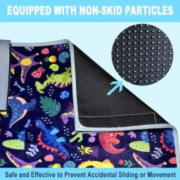 Airplane Seat Extender for Kids, Miuudby Toddler Airplane Bed with Side Pocket for Baby Plane Travel Essentials, Infant Portable Airplane Bed Foot Rest for Flights - Toddler Airplane Travel Essentials