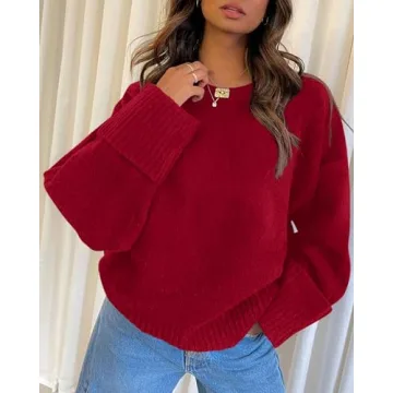 Fuzzy Pullover Sweater for Women: Stylish Cozy Comfort