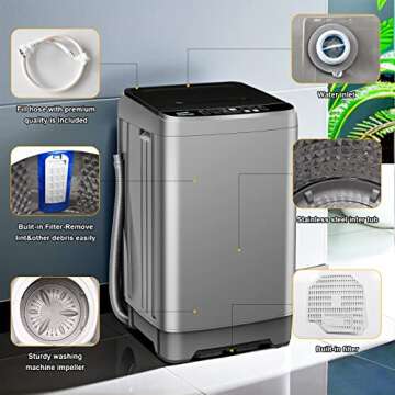 Zyerch Portable Washing Machine for Compact Living