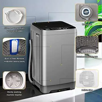 Zyerch Portable Washing Machine for Compact Living