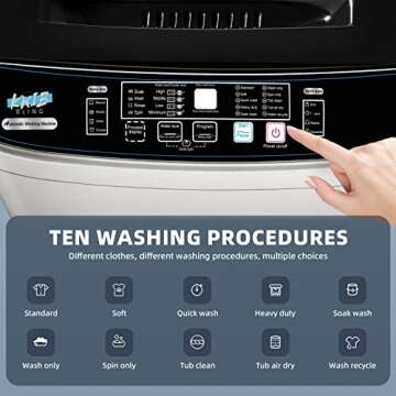 Zyerch Portable Washing Machine for Compact Living