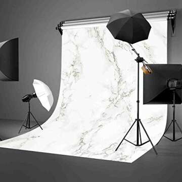 LYLYCTY 5×7 ft Marble Texture Pattern Studio Photography Backdrop Props BG941