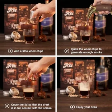 Cocktail Smoker Kit - Whiskey & Bourbon Smoker Kit with Torch