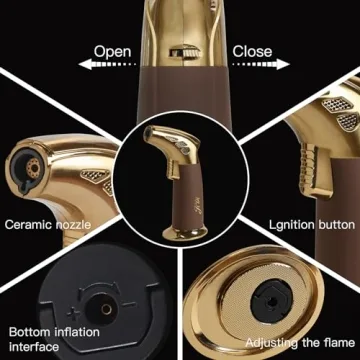 Cocktail Smoker Kit - Whiskey & Bourbon Smoker Kit with Torch