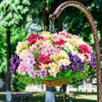 Elecxlink UV Resistant Artificial Bougainvillea Plants