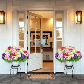 Elecxlink UV Resistant Artificial Bougainvillea Plants