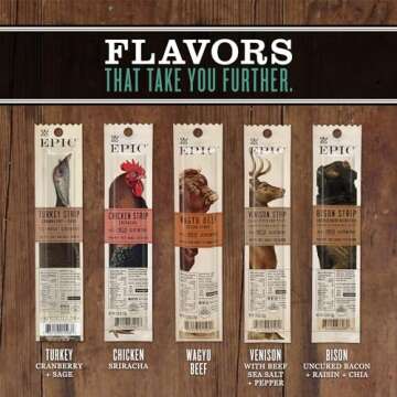 EPIC Snack Strips, Smoked Salmon, Paleo Friendly, 0.8 oz Strips, 10 ct