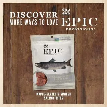 Healthy EPIC Smoked Salmon Snack Strips - 100% Wild Alaskan