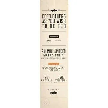 Healthy EPIC Smoked Salmon Snack Strips - 100% Wild Alaskan