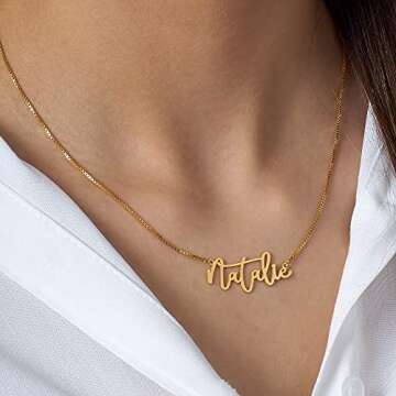 Name necklace personalized, custom necklace for women, Jewelry gifts, custom gifts, custom name, custom gifts for boyfriend, name necklace personalized