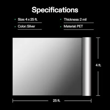 VIVOSUN Highly Reflective Mylar Film Roll 4FT x 25FT