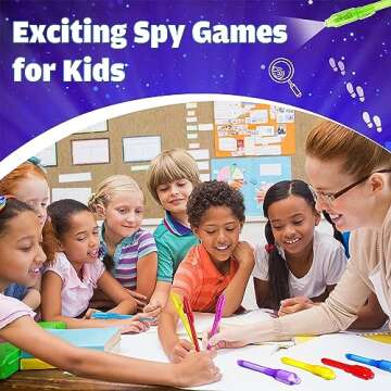 Joycover Valentines Day Gifts for Kids, Invisible Ink Pen with UV Light for Kids, 28PCS Spy Pen Party Favors for Kids 4-8 8-12, Valentines for Kids Classroom School Goody Bag Stuffers for Boys Girls