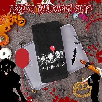 Quera Halloween Hand Towels - 100% Cotton Horror Decor