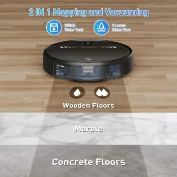MANVN Robot Vacuum Mop Combo Wi-Fi Self-Charging Ultra Slim