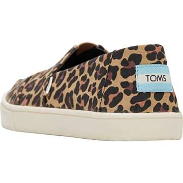 TOMS Women's Alpargata Cupsole Slip On Sneaker Tan Classic Leopard Print