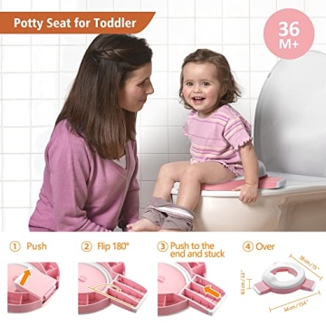 MCGMITT Portable Potty Seat Travel Toddler Potty