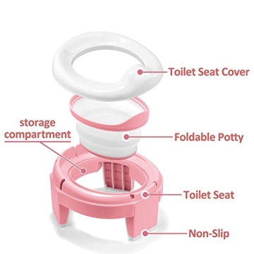 MCGMITT Portable Potty Seat Travel Toddler Potty