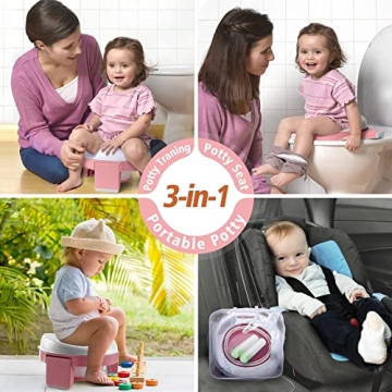 MCGMITT Portable Potty Seat Travel Toddler Potty