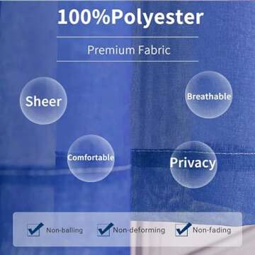 Elegant Yancorp Ombre Sheer Curtains for Kids Rooms