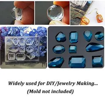 Epoxy UV Resin Clear Hard,ONGHSD UV Jewelry Resin Glue Sunlight Ultraviolet Curing Resin Crystal Liquid for DIY/Kids Craft Jewelry Making Supplies Mold Not Included (25g/0.88oz)