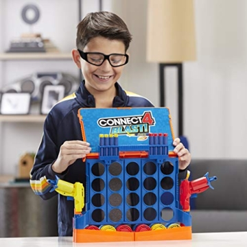 Hasbro Connect 4 Blast Nerf Edition Fast-Paced Game