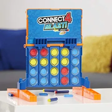 Hasbro Connect 4 Blast Nerf Edition Fast-Paced Game