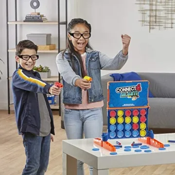 Hasbro Connect 4 Blast Nerf Edition Fast-Paced Game