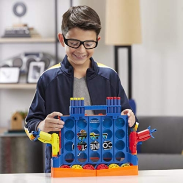 Hasbro Connect 4 Blast Nerf Edition Fast-Paced Game
