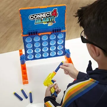 Hasbro Connect 4 Blast Nerf Edition Fast-Paced Game