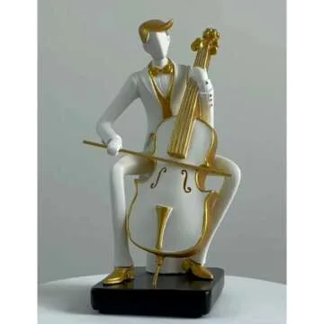 HAUCOZE Musician Figurine Statue - 8.5" Gift