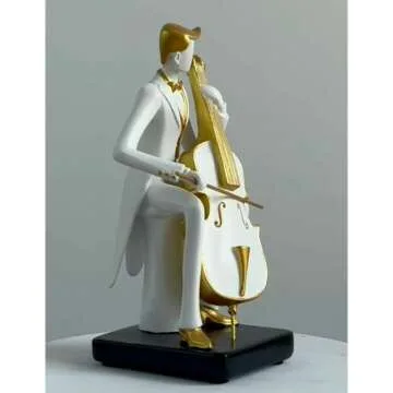 HAUCOZE Musician Figurine Statue - 8.5" Gift