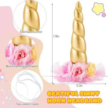 Juexica 23 Pcs Christmas Horse Costume & Unicorn Horn Set