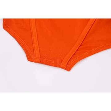 Meladyan Women Sexy Long Sleeve Mesh Crop Top Open Front Cover Up Spaghetti Strap Slim Fit Corset Cami 2 Pieces Clubwear Orange