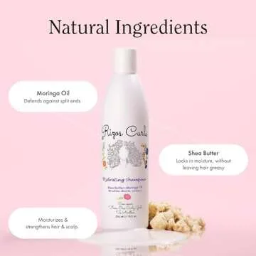 Rizos Curls Wash Day Bundle, Hydrating Shampoo & Deep Conditioner Bundle, Gently Cleanse and Hydrate Curly Hair, Moisturize Scalp & Hair, Clean & Natural Ingredients for all Hair Types 1a - 4c