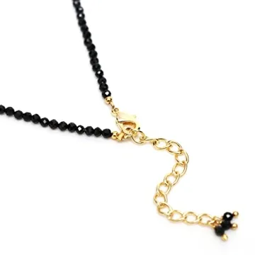Shop Gempires Black Spinel Choker Necklace for Women