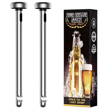 Fronnor Gifts for Men Beer Chiller Sticks for Bottles Cool Unique Gift for any Beer Lover Stainless ...