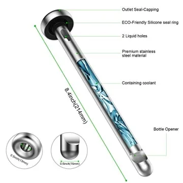 Fronnor Gifts for Men Beer Chiller Sticks for Bottles Cool Unique Gift for any Beer Lover Stainless Steel Beverage Cooler,Christmas,Thanksgiving,Fathers' Day,Valentine's Day Gifts