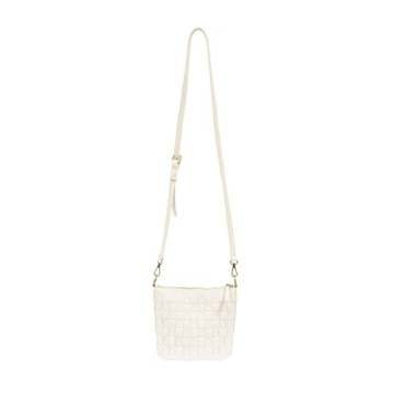 Joy Susan Maci Vegan Leather Crossbody Bag White Stylish