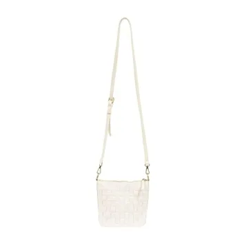 Joy Susan Maci Vegan Leather Crossbody Bag White Stylish