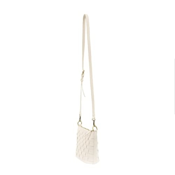Joy Susan Maci Vegan Leather Crossbody Bag White Stylish