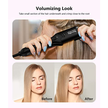 Terviiix Hair Crimper with 4 Interchangeable Plates