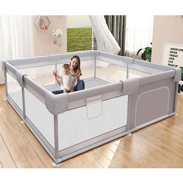 Hiaksedt Baby Playpen 50x50 Inch Safe & Eco-Friendly
