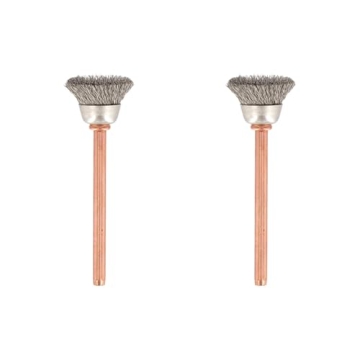 Dremel 531-02 Stainless Steel Brushes (2 Pack) for Heavy Duty Cleaning