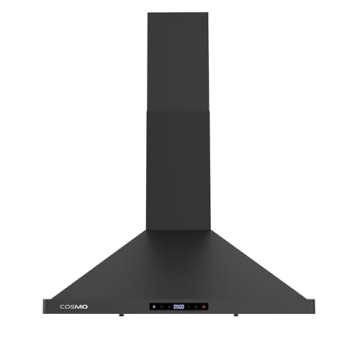 COSMO 30" Ducted Wall Mount Range Hood - Matte Black