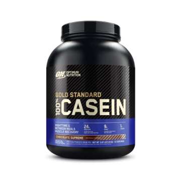 OPTIMUM NUTRITION Gold Standard 100% Micellar Casein Protein Powder with ZMA Muscle Recovery and End...