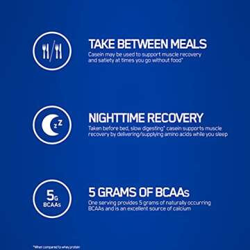 OPTIMUM NUTRITION Gold Standard 100% Micellar Casein Protein Powder with ZMA Muscle Recovery and Endurance Supplement for Men and Women