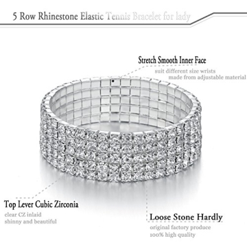 Sparkling Rhinestone Stretch Bracelet for Every Occasion
