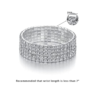 Sparkling Rhinestone Stretch Bracelet for Every Occasion